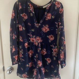 Abercrombie Blue Floral Romper